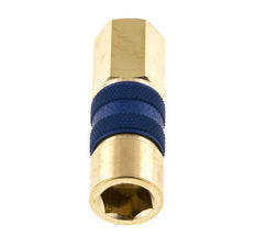 Brass DN 5 Blue-Coded Air Coupling Socket G 1/8 inch Female