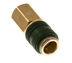 Brass DN 5 Green Air Coupling Socket G 1/8 inch Female