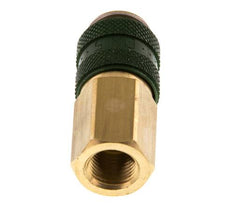 Brass DN 5 Green Air Coupling Socket G 1/8 inch Female
