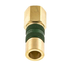 Brass DN 5 Green-Coded Air Coupling Socket G 1/4 inch Female