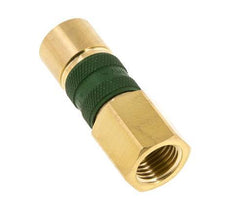 Brass DN 5 Green-Coded Air Coupling Socket G 1/4 inch Female