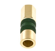 Brass DN 5 Green-Coded Air Coupling Socket G 1/8 inch Female