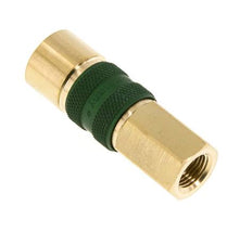 Brass DN 5 Green-Coded Air Coupling Socket G 1/8 inch Female
