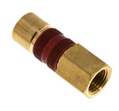 Brass DN 5 Red-Coded Air Coupling Socket G 1/4 inch Female