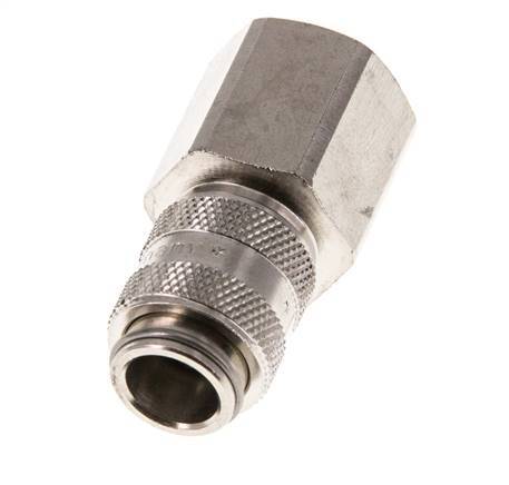 Nickel-plated Brass DN 5 Air Coupling Socket G 3/8 inch Female