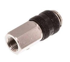 Nickel-plated Brass DN 5 Black Air Coupling Socket G 1/8 inch Female