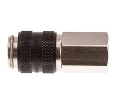 Nickel-plated Brass DN 5 Black Air Coupling Socket G 1/8 inch Female