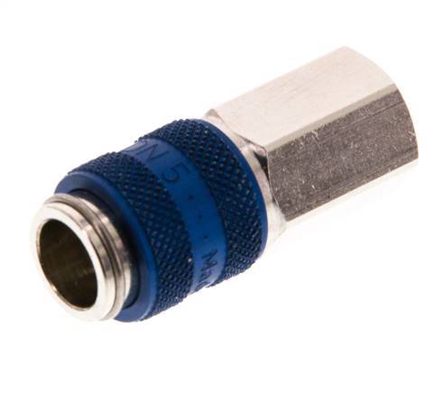 Nickel-plated Brass DN 5 Blue Air Coupling Socket G 1/8 inch Female