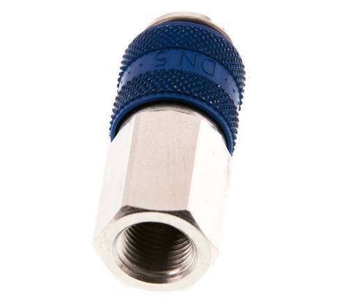 Nickel-plated Brass DN 5 Blue Air Coupling Socket G 1/8 inch Female