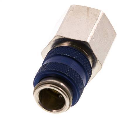 Nickel-plated Brass DN 5 Blue Air Coupling Socket G 3/8 inch Female