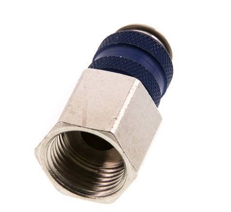 Nickel-plated Brass DN 5 Blue Air Coupling Socket G 3/8 inch Female