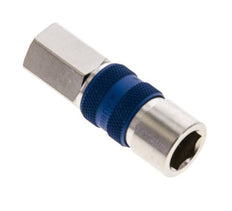 Nickel-plated Brass DN 5 Blue-Coded Air Coupling Socket G 1/8 inch Female