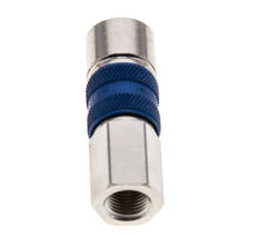 Nickel-plated Brass DN 5 Blue-Coded Air Coupling Socket G 1/8 inch Female
