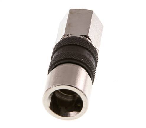 Nickel-plated Brass DN 5 Brown-Coded Air Coupling Socket G 1/8 inch Female