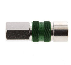 Nickel-plated Brass DN 5 Green-Coded Air Coupling Socket G 1/8 inch Female