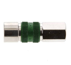 Nickel-plated Brass DN 5 Green-Coded Air Coupling Socket G 1/8 inch Female