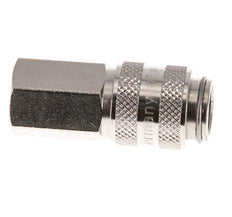 Nickel-plated Brass DN 5 Air Coupling Socket G 1/8 inch Female Double Shut-Off