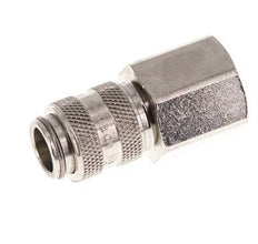 Nickel-plated Brass DN 5 Air Coupling Socket G 3/8 inch Female Double Shut-Off