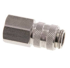 Stainless steel DN 5 Air Coupling Socket G 1/4 inch Female Double Shut-Off