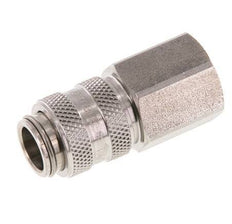 Stainless steel DN 5 Air Coupling Socket G 1/4 inch Female Double Shut-Off