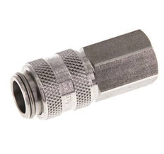 Stainless steel DN 5 Air Coupling Socket G 1/8 inch Female Double Shut-Off