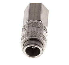 Stainless Steel 316L DN 5 Air Coupling Socket G 1/8 inch Female Double Shut-Off