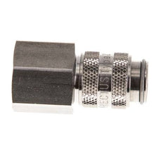 Stainless Steel 316L DN 5 Air Coupling Socket G 3/8 inch Female Double Shut-Off