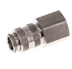 Stainless Steel 316L DN 5 Air Coupling Socket G 3/8 inch Female Double Shut-Off