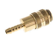 Brass DN 5 Air Coupling Socket 5 mm Hose Pillar