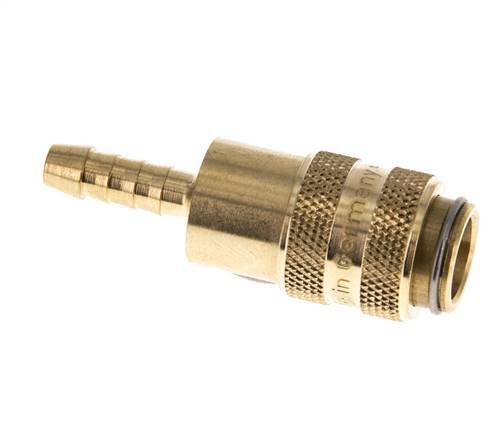 Brass DN 5 Air Coupling Socket 5 mm Hose Pillar