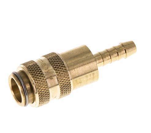 Brass DN 5 Air Coupling Socket 5 mm Hose Pillar