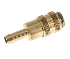 Brass DN 5 Air Coupling Socket 6 mm Hose Pillar