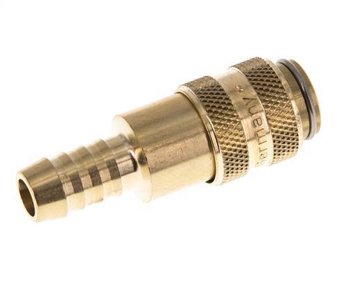 Brass DN 5 Air Coupling Socket 8 mm Hose Pillar