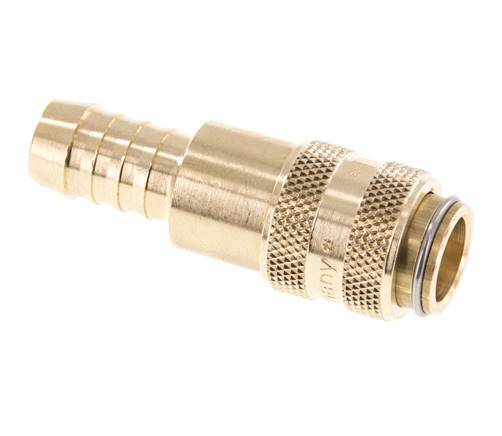 Brass DN 5 Air Coupling Socket 9 mm Hose Pillar