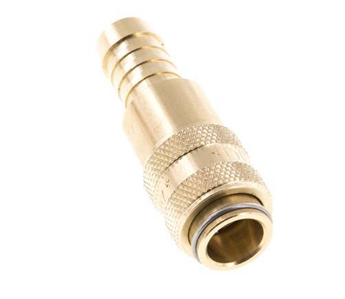 Brass DN 5 Air Coupling Socket 9 mm Hose Pillar