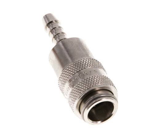 Nickel-plated Brass DN 5 Air Coupling Socket 5 mm Hose Pillar