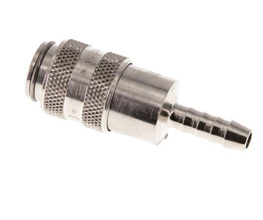 Nickel-plated Brass DN 5 Air Coupling Socket 5 mm Hose Pillar