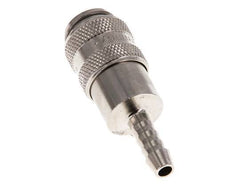 Nickel-plated Brass DN 5 Air Coupling Socket 5 mm Hose Pillar