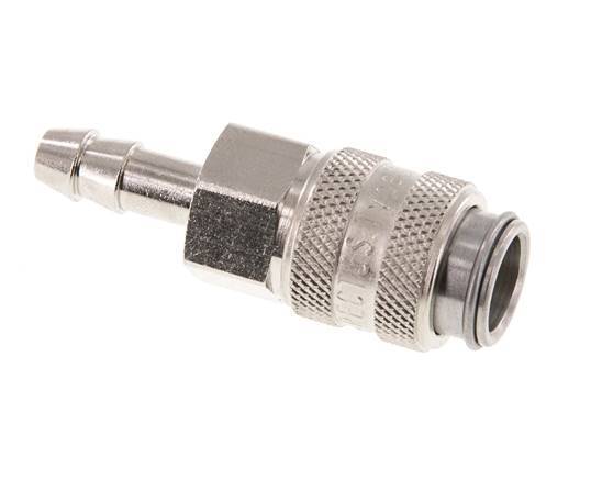 Hardened steel DN 5 Air Coupling Socket 6 mm Hose Pillar