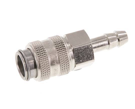 Hardened steel DN 5 Air Coupling Socket 6 mm Hose Pillar