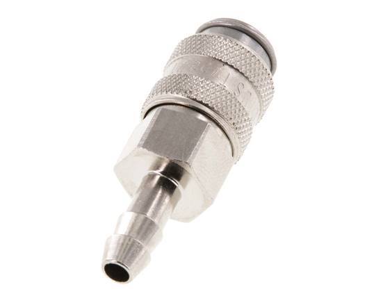 Hardened steel DN 5 Air Coupling Socket 6 mm Hose Pillar