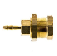Brass DN 5 Air Coupling Socket 4 mm Hose Pillar Bulkhead Pull-Off
