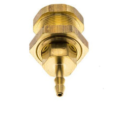 Brass DN 5 Air Coupling Socket 4 mm Hose Pillar Bulkhead Pull-Off