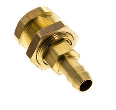 Brass DN 5 Air Coupling Socket 9 mm Hose Pillar Bulkhead Pull-Off