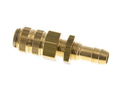 Brass DN 5 Air Coupling Socket 9 mm Hose Pillar Bulkhead Double Shut-Off