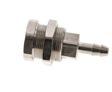 Nickel-plated Brass DN 5 Air Coupling Socket 6 mm Hose Pillar Bulkhead Pull-Off