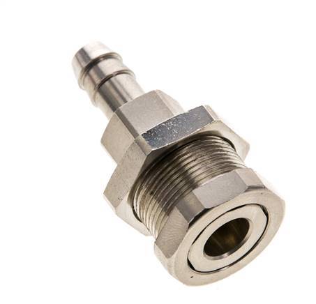 Unfinihed Bra Coupling W/ Hex Nut 3/8\" Hole TV-35