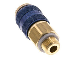 Brass DN 5 Blue Air Coupling Socket G 1/8 inch Male