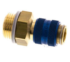 Brass DN 5 Blue Air Coupling Socket G 3/8 inch Male