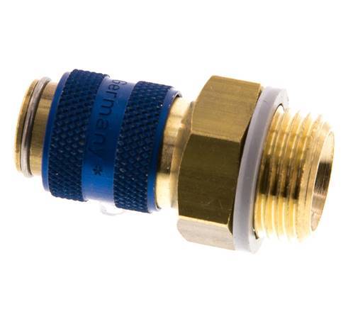 Brass DN 5 Blue Air Coupling Socket G 3/8 inch Male